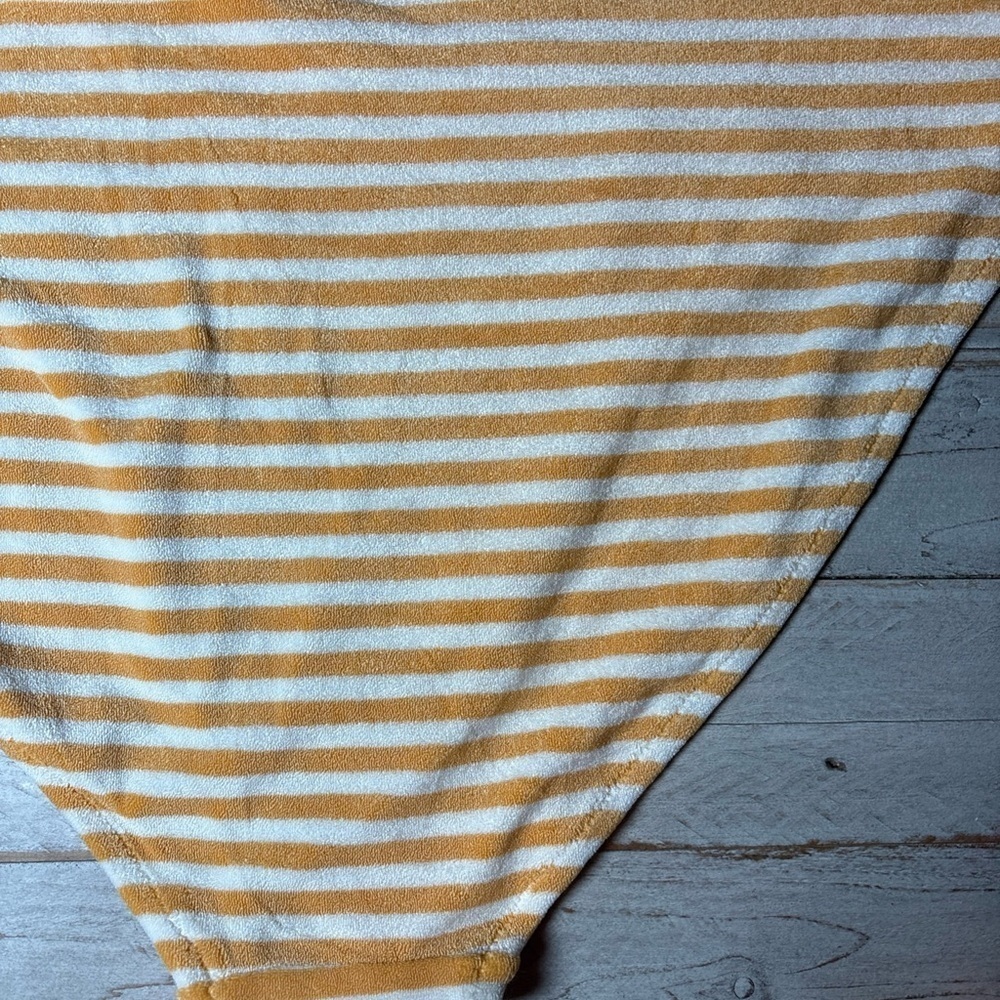 NWT Old Navy Plus Size Orange Striped Terry Classic Low Rise Bikini Bottom 2X - Picture 11 of 15